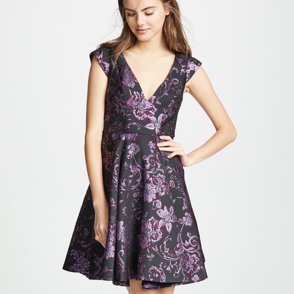 ZAC Zac Posen Hope Dress - Plum Multi, 4